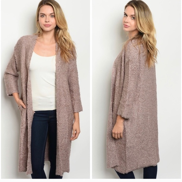 Sweaters - Open Front Cardigan